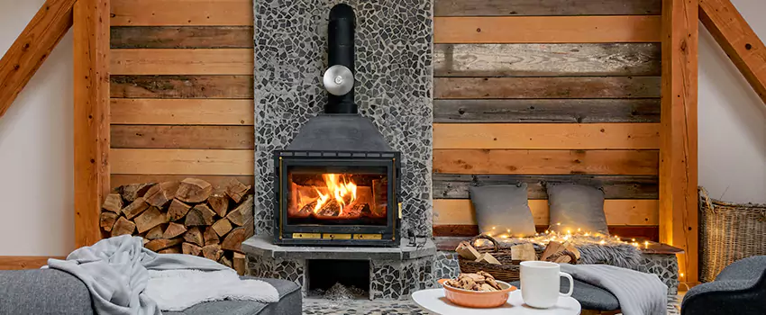 Thelin Hearth Products Direct Vent Gas Stove Fireplace Inspection in Gainesville, Georgia